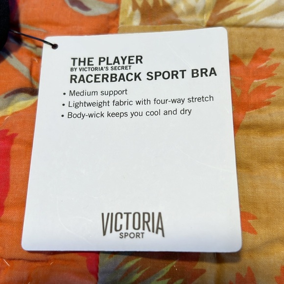 Victoria’s Secret The Player Racerback Sport Bra.  Size Small - Black - Picture 4 of 5